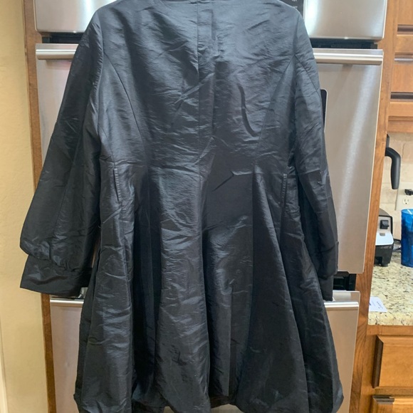 Black mod black wind jacket with belt - Picture 2 of 3